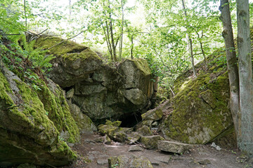 Ruins of a bunker in Wolf's Liar - Gierloz, Poland