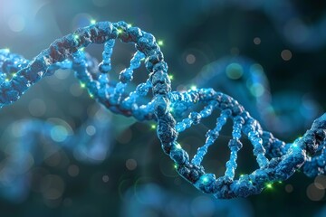 Hypnotic DNA spirals in a celestial dance, captured in high definition to showcase the ethereal beauty of genetic forms and molecular symmetry in space