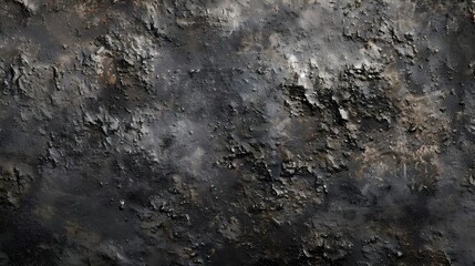 Black or dark gray rough grainy stone texture background. 
