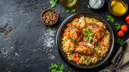 Authentic Chicken Kabsa Pilaf Recipe: Homemade Arabian Rice