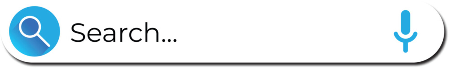 Search here. Search bar for ui. Search bar vector icons in flat design. Vector illustration.eps10