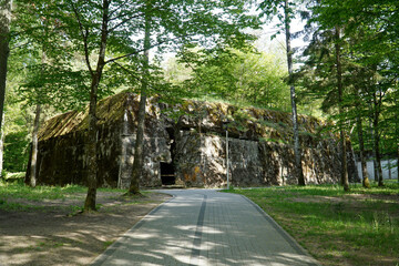 Obraz premium Communications bunker at Wolf's Liar - Gierloz, Poland