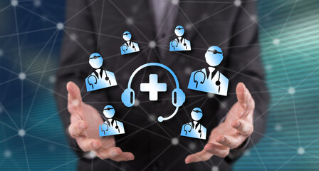 Concept of online medical support