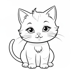 Fototapeta premium illustration of a cat
