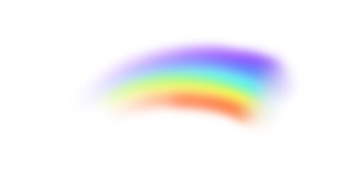 Rainbow icon on transparent background. Rainbow arch. Symbol of rain, sky, clear, nature. Graphic object. PNG image