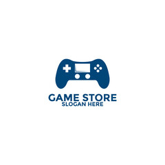 game store logo design template, game pad or game controller logo icon