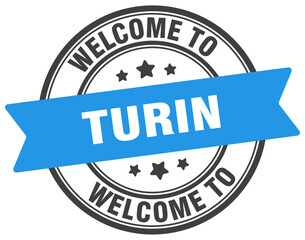 Welcome to Turin stamp. Turin round sign