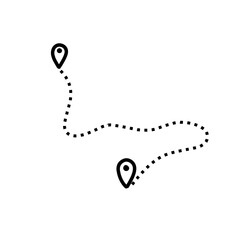 Route vector icon