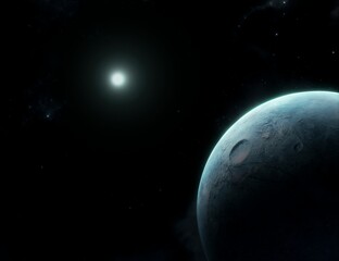 Fototapeta premium earth and moon