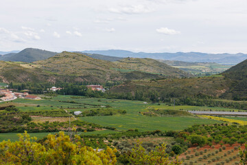 Vue du parc naturel de Lumbier en Navarre, Espagne
