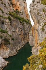 Vue du canyon de Lumbier en Navarre, Espagne