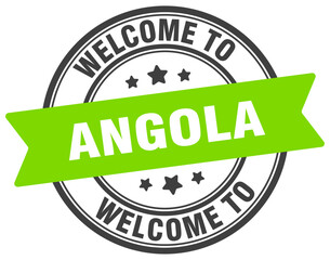 Welcome to Angola stamp. Angola round sign