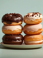 Distinctive fluffy carefully hand-crafted artisan donuts