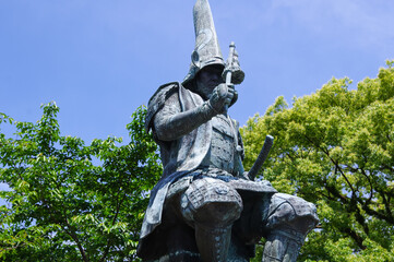 熊本城の加藤清正像