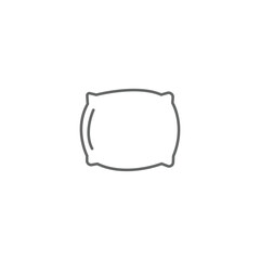 Pillow icon vector flat style trendy