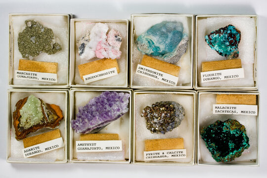 Assortment of Colorful Rocks and Minerals from Mexico