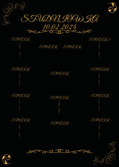 wykaz stolow © Hulaja