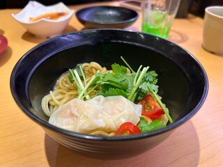 パクチー入りラクサまぜそば