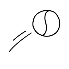hand drawn doodle ball bounce illustration icon
