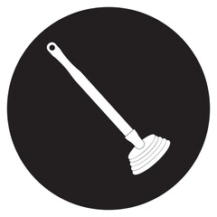 Toilet plunger icon