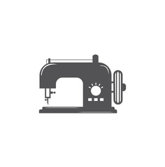 Manual sew machine vector icon.