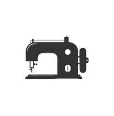 Manual sew machine vector icon.