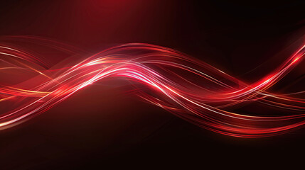 Red ribbon, technical background, abstract material