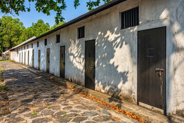 Fototapeta premium Chuong Bo prison,Famous historical relics on Con Dao island, Ba Ria Vung Tau, Vietnam