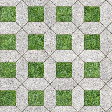 seamless organic texture square gray and green pattern