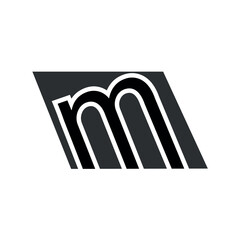 Vector icon design elements for business. M letter