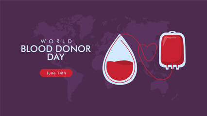 vector world blood donor day background template