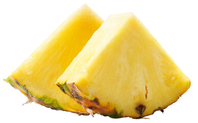 Slices of fresh pineapple