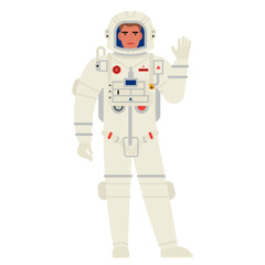 man in an astronaut costume
