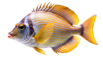 tropical fish isolated on background