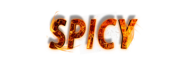 Spicy: A Fiery Text Design for Restaurants, Hotels, and E-commerce Businesses, PNG