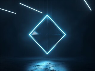 Geometrisches Leuchten: Schwebendes Muster