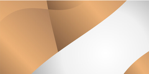 a white background with a brown and gold geometric shape in the foreground.