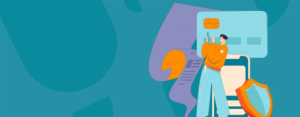 Internet financial management investment flat vector concept operation hand drawn illustration
