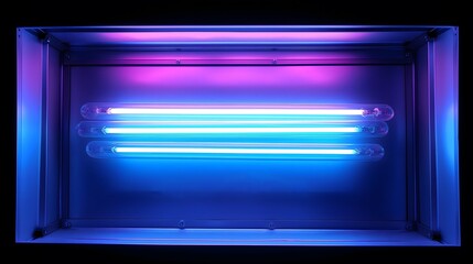 Obraz premium UV light installation with vibrant colors