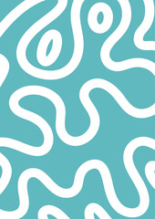 Obraz premium hand drawn doodle line background design 