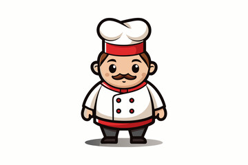 A chef pique vector artwork illustration 