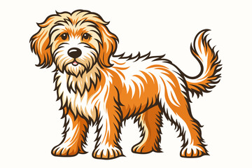 A Australian labra animal vector artwork illustration 
