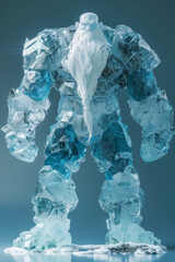 Frost Giant with Snow-Covered Fur and Ice Weapons