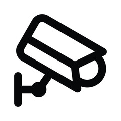 Download this premium vector of CCTV, security camera icon