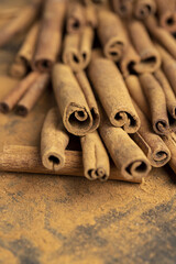 Cinnamon sticks for making cinnamon powder as spices