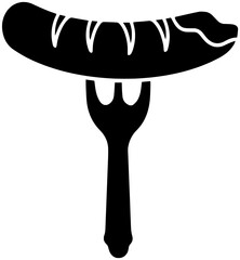 food illustration spoon silhouette fork logo sausage icon restaurant outline cook menu plate kitchen cup knife meat dinner chef shape meal cooking lunch for vector graphic background