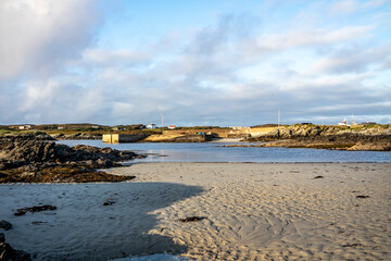 The beautiful coast at Rosbeg in County Donegal - Ireland.