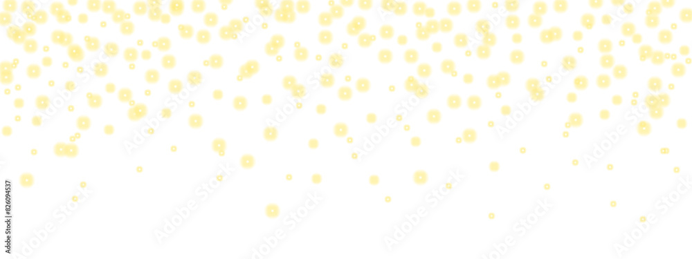 Poster glittering vector dust on a transparent background. golden sparkling lights. christmas holiday glow 
