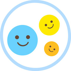 Fototapeta premium Probiotics cute colorful illustration, probiotics, lactic acid bacteria, cute, colorful, illustration, vector, icon, cartoon,