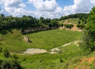 landscape with clouds in Valkenburg